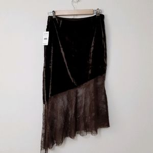 NWT Free People My Lacey Velvet Midi Skirt